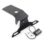 Black Steel License Plate Holder for KAWASAKI Ninja H2 SX (2019-2021)