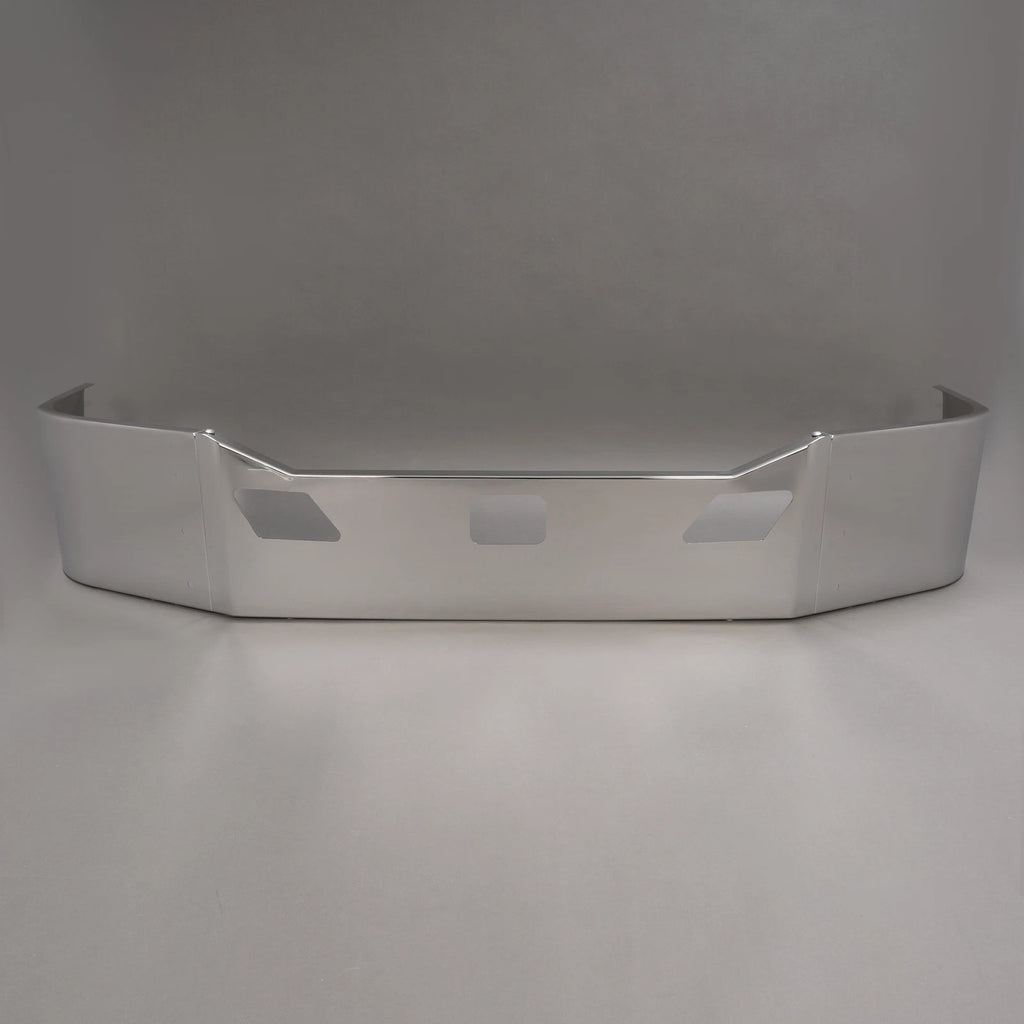 Chrome Front Bumper Assembly for Kenworth T680 (2011–2022) w/Brackets