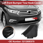 Tow Hook Cover Cap for Toyota Highlander (2014–2019) No. 521280E070 Black