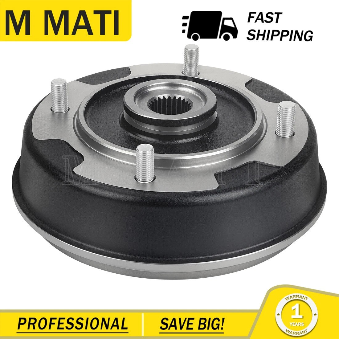 Rear Wheel Brake Drum Hub for Kawasaki Mule 500 520 550 (1993–2006)