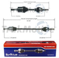 Set of 2 Front CV Axle Shafts for Ford Tempo Mercury Topaz (1984–1994)