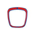Steering Wheel Trim Cover for Audi A3 (2006–2014) Blue Sticker