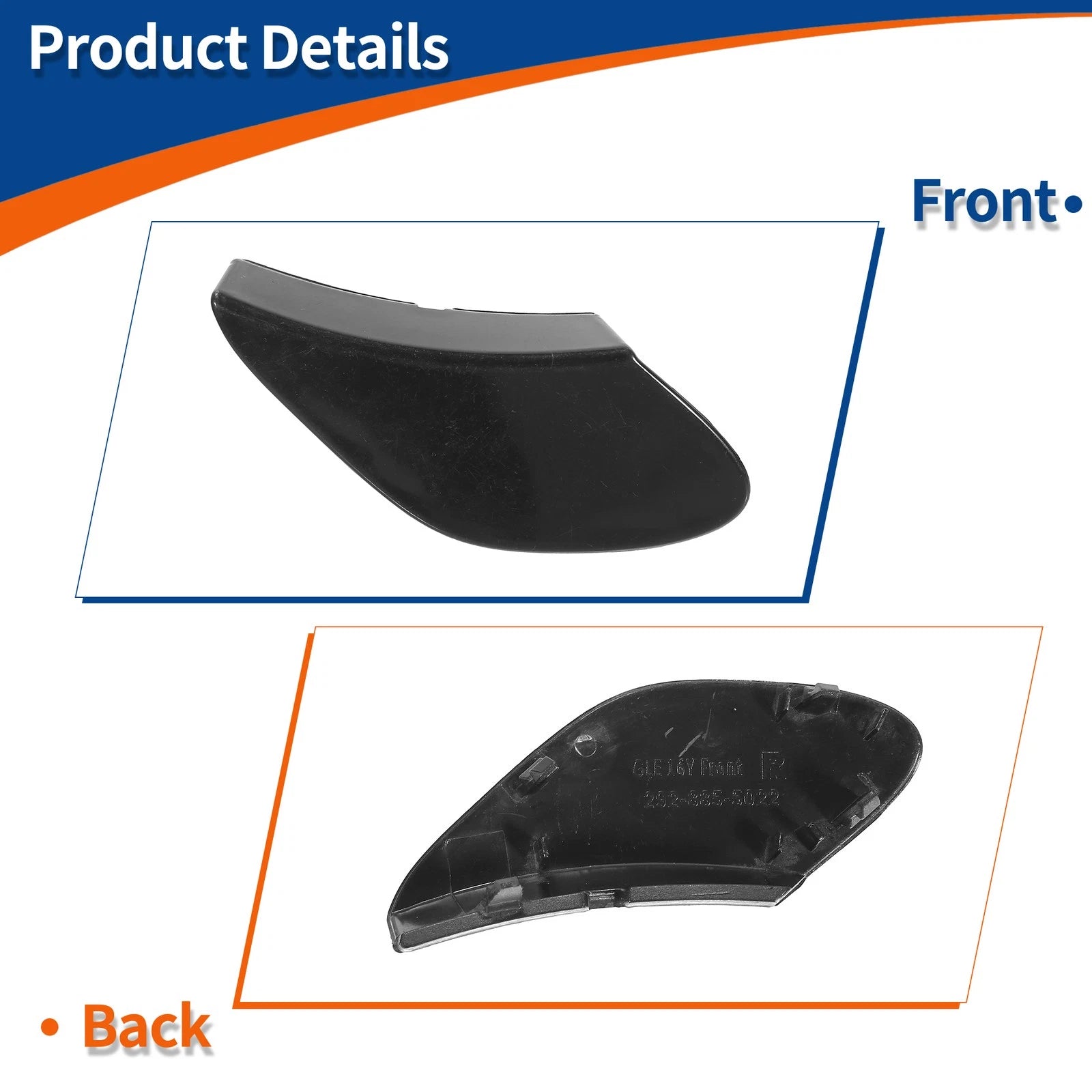 Tow Hook Cover for Mercedes-Benz GLE (2016–2023) No.A2928854922 Unpainted