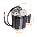 500W DC 24V Electric Brushed Motor with Bracket for Electric Scooter E-Bike