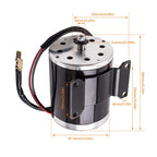 500W DC 24V Electric Brushed Motor with Bracket for Electric Scooter E-Bike