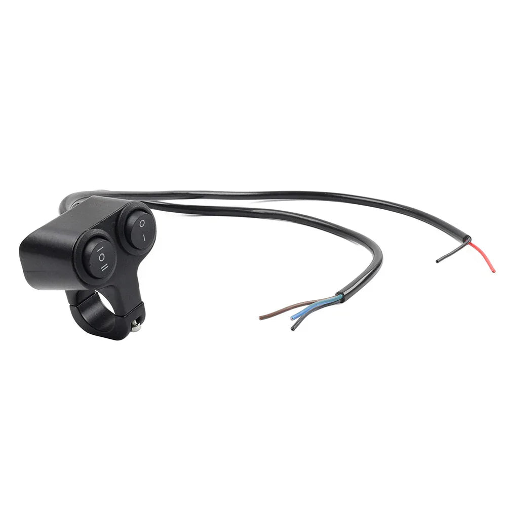 7/8" Dual Button On/Off Switch for Motorcycle ATV Handlebar Headlight Light