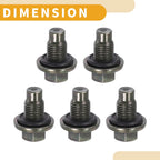 Oil Drain Plug Pan Thread Repair No.1013938 for Lincoln (5 Pcs)