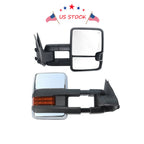 Tow Mirrors for Chevy Silverado GMC Sierra (2014–2018) - Power Heated LED Signal