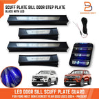 LED Door Sill Scuff Plate Blue Light for Ford Everest (2022-2025)