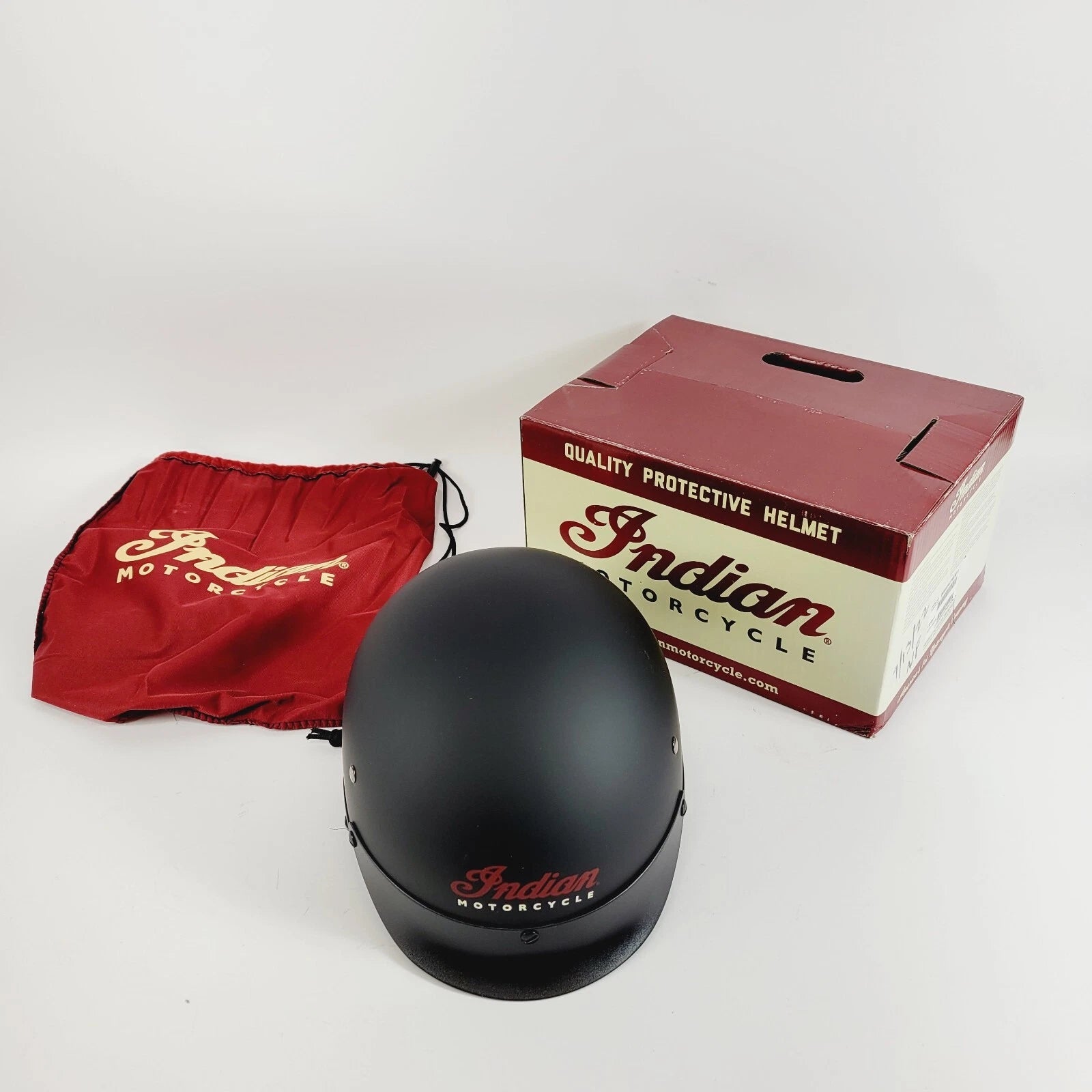 Matte Black DOT Half Helmet for Indian Motorcycle (Extra Small) 286436701