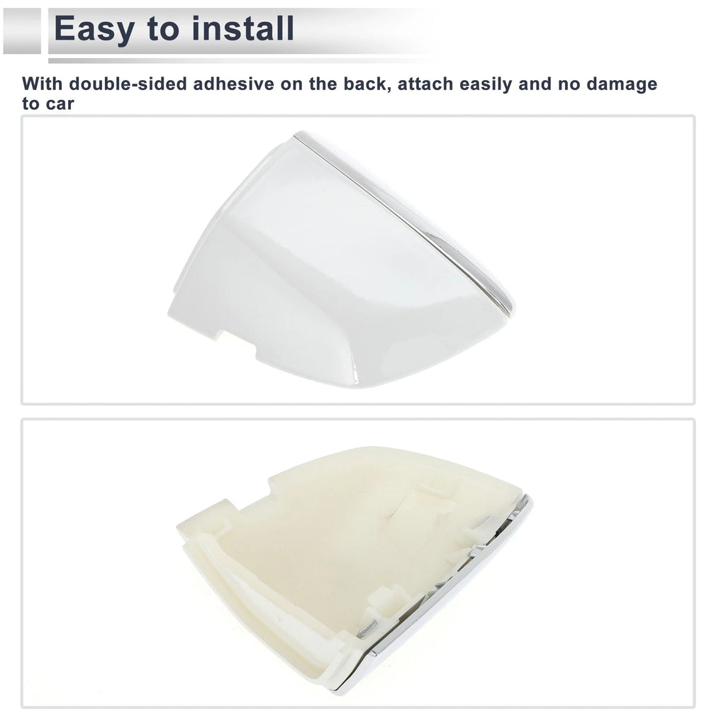 Front Left Door Handle Lock Cylinder Cover for Volkswagen Sagitta (White)