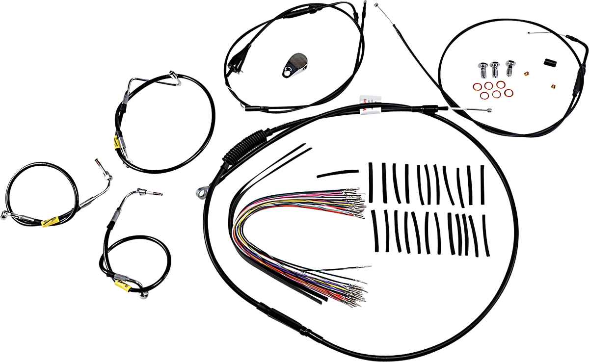 Control Kit for Early Touring Bikes with Bagger Bar Handlebars (13")