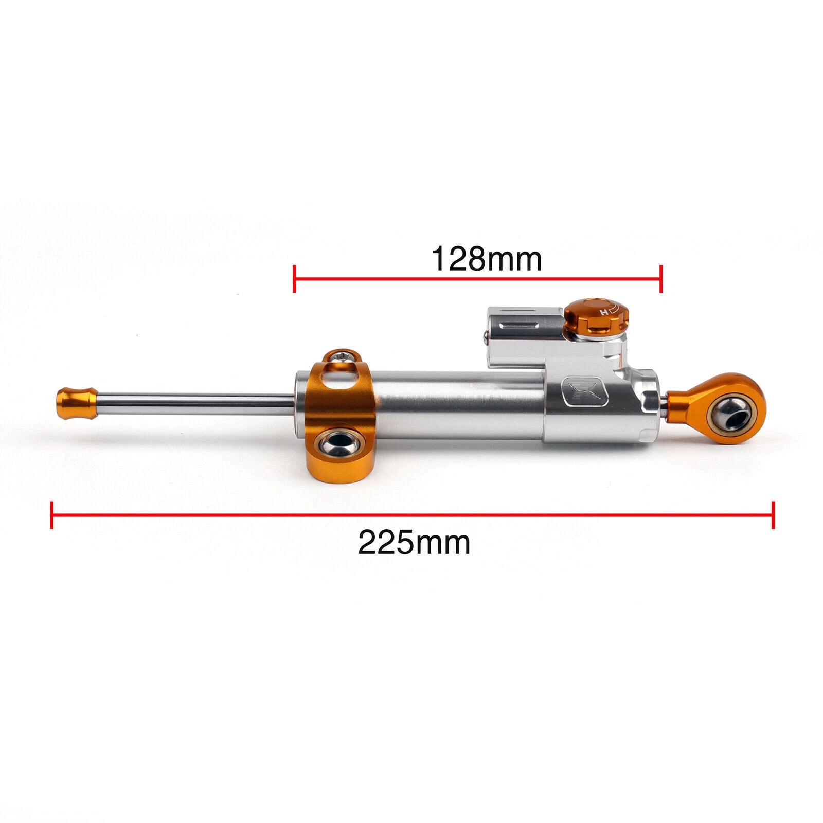 Steering Damper Stabilizer for Kawasaki ZX6R (2007–2008) Silver T9