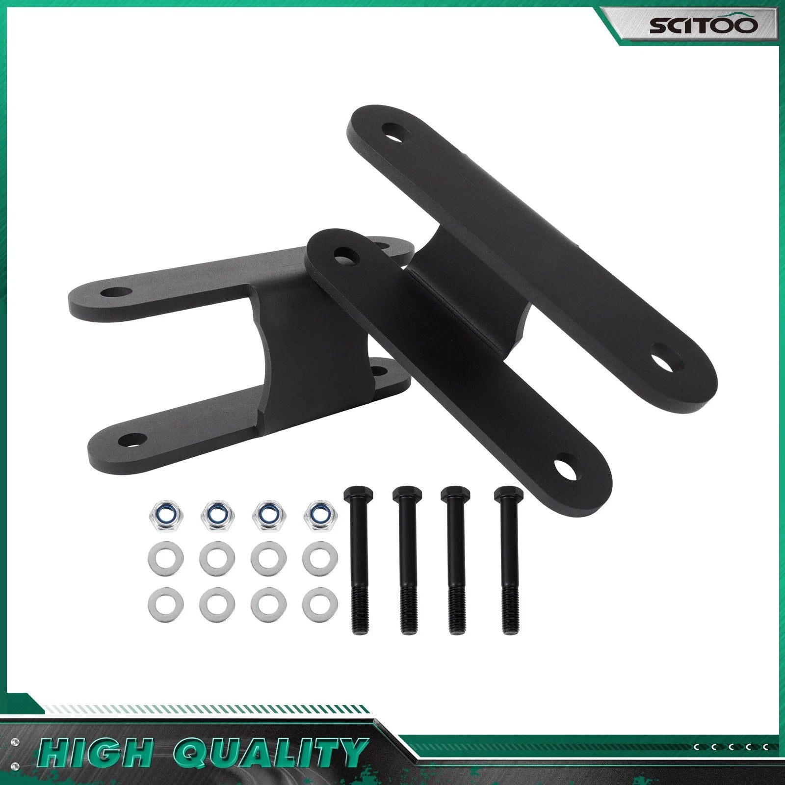 2X 2" Rear Spring Shackles Leveling Kit for Chevrolet Colorado GMC Canyon (2015–2023)