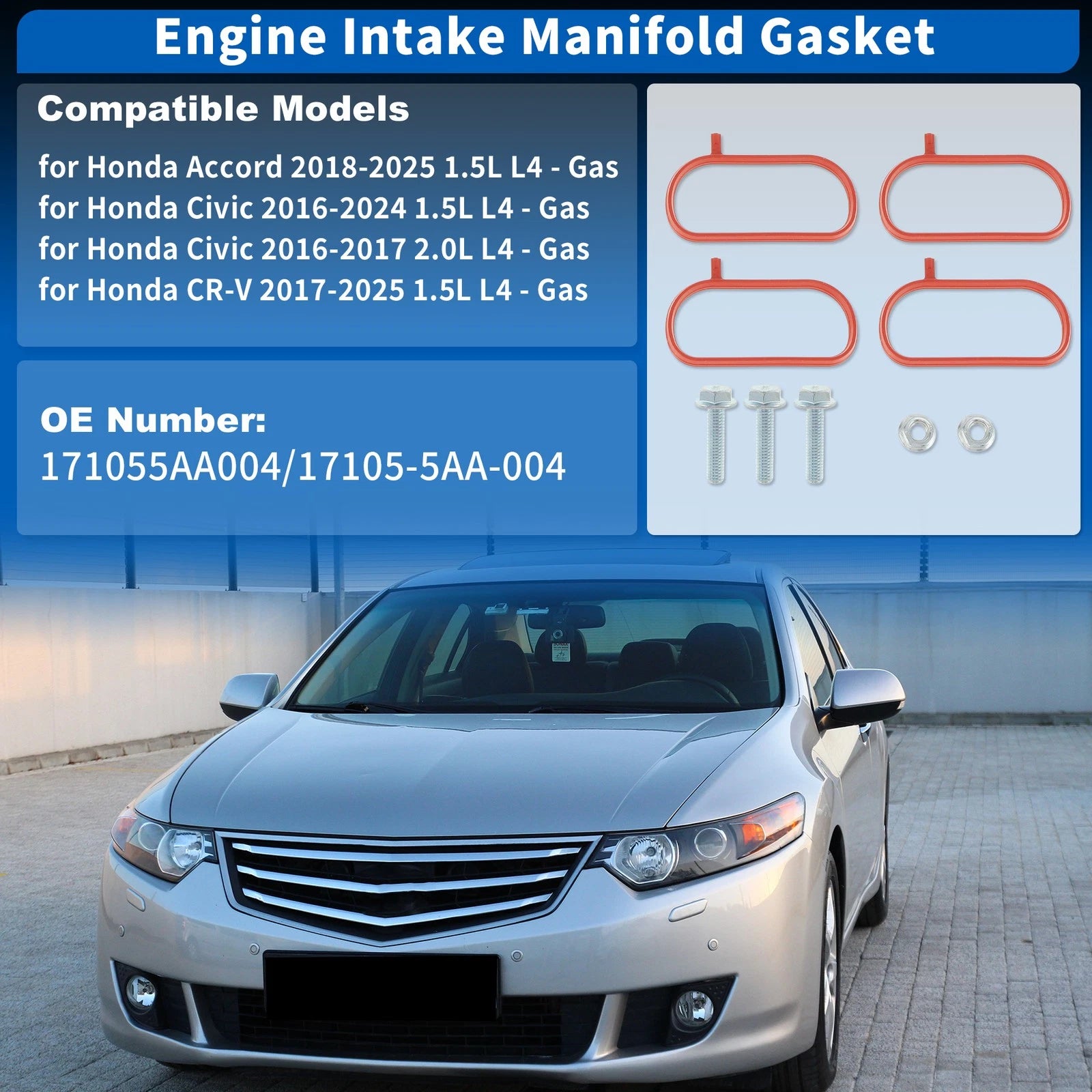 Engine Intake Manifold Gasket Kit for Honda CR-V (2017–2025) No.17105-5AA-004