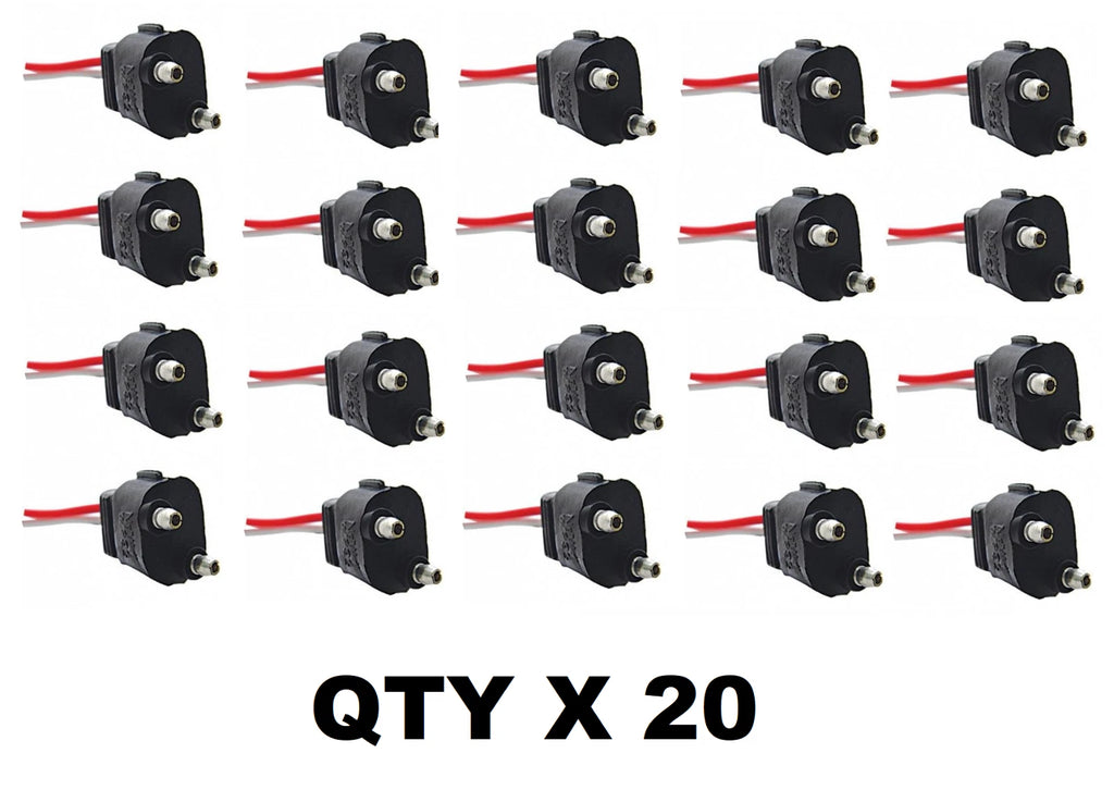 2 Prong Pigtail Connector for Truck Side Marker Clearance Trailer Light (Set)