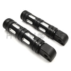 Black Edge Cut Footpegs for Harley Softail Fat Boy FLFB, Fat Bob FX (2018–2023)