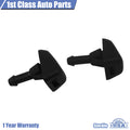 2X Windshield Washer Nozzles for Volvo XC90 C30 C70 S40 S80 V50 V70 (2003–2015)