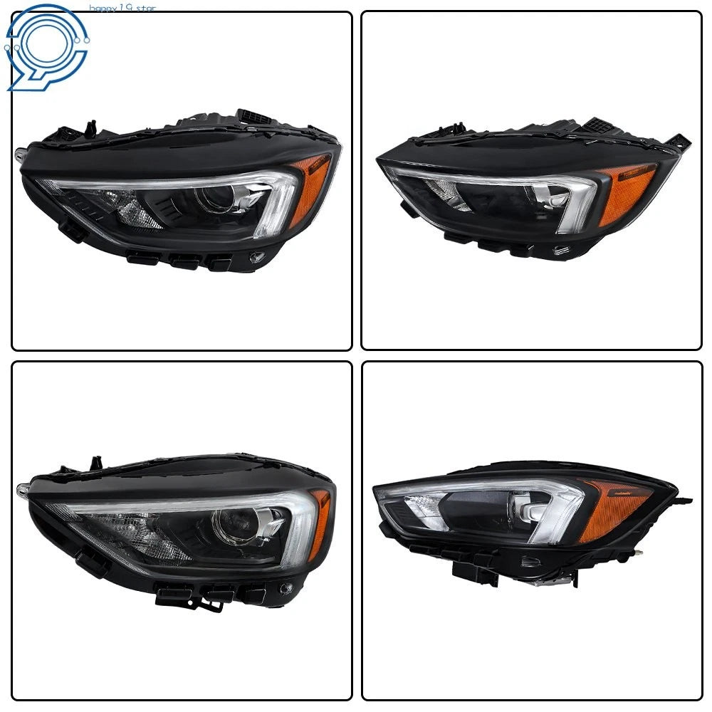 LED Headlight Assembly for Ford Edge (2019-2023) Black Housing Set Left