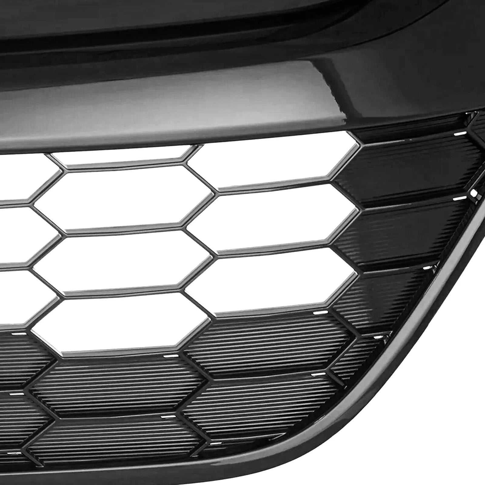 Front Bumper Grille for Honda HR-V (2019–2022) Grey Chrome