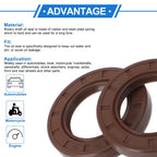 Set of 2 Oil Seal Rotary Shaft Seal FKM Rubber 40x65x10mm for Various Models