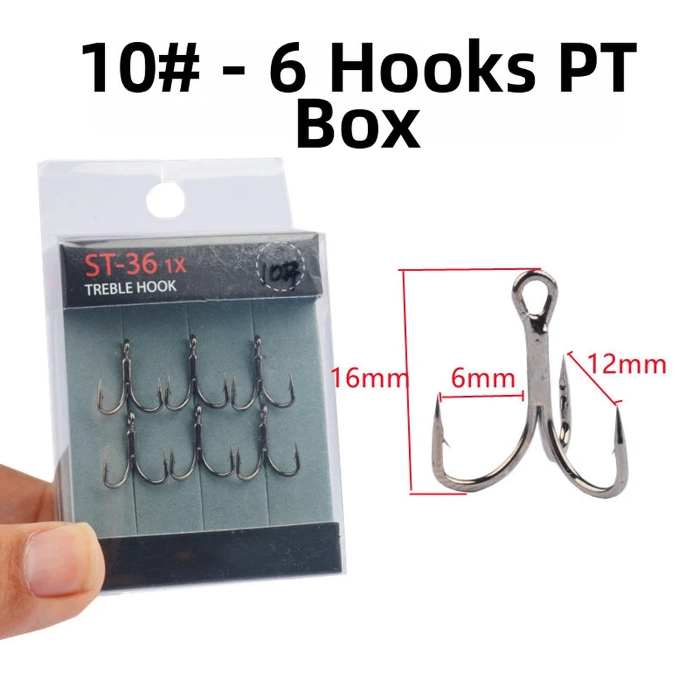 Treble Hooks for Saltwater Fishing (Set of 4)
