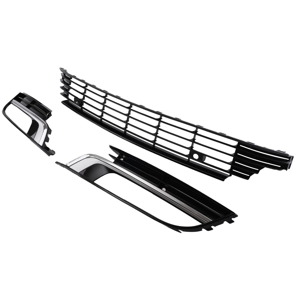 Lower Grille Cover for Volkswagen CC (2013-2017) Black 3pcs