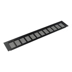 Black Alloy Rectangular Air Vent Grille for Cabinets/Wardrobes