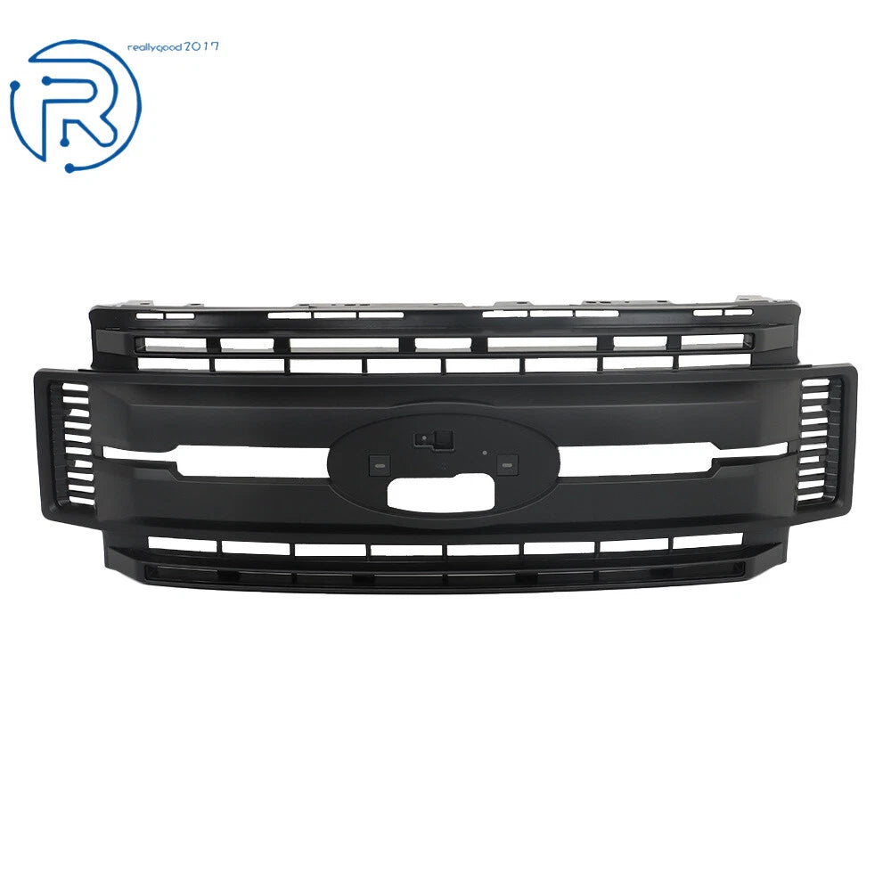 Front Upper Bumper Grille for Ford F250 F350 Super Duty (2017–2019) Matte Black