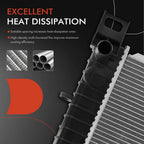 Radiator with Trans Oil Cooler for Chevy Silverado 1500 GMC Sierra 1500