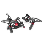 CNC Rearset Foot Pegs for Suzuki GSXR1000 (2017-2018) Black