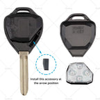 Complete Remote Car Key for Toyota Hilux/Yaris (2005–2009) 4D-67