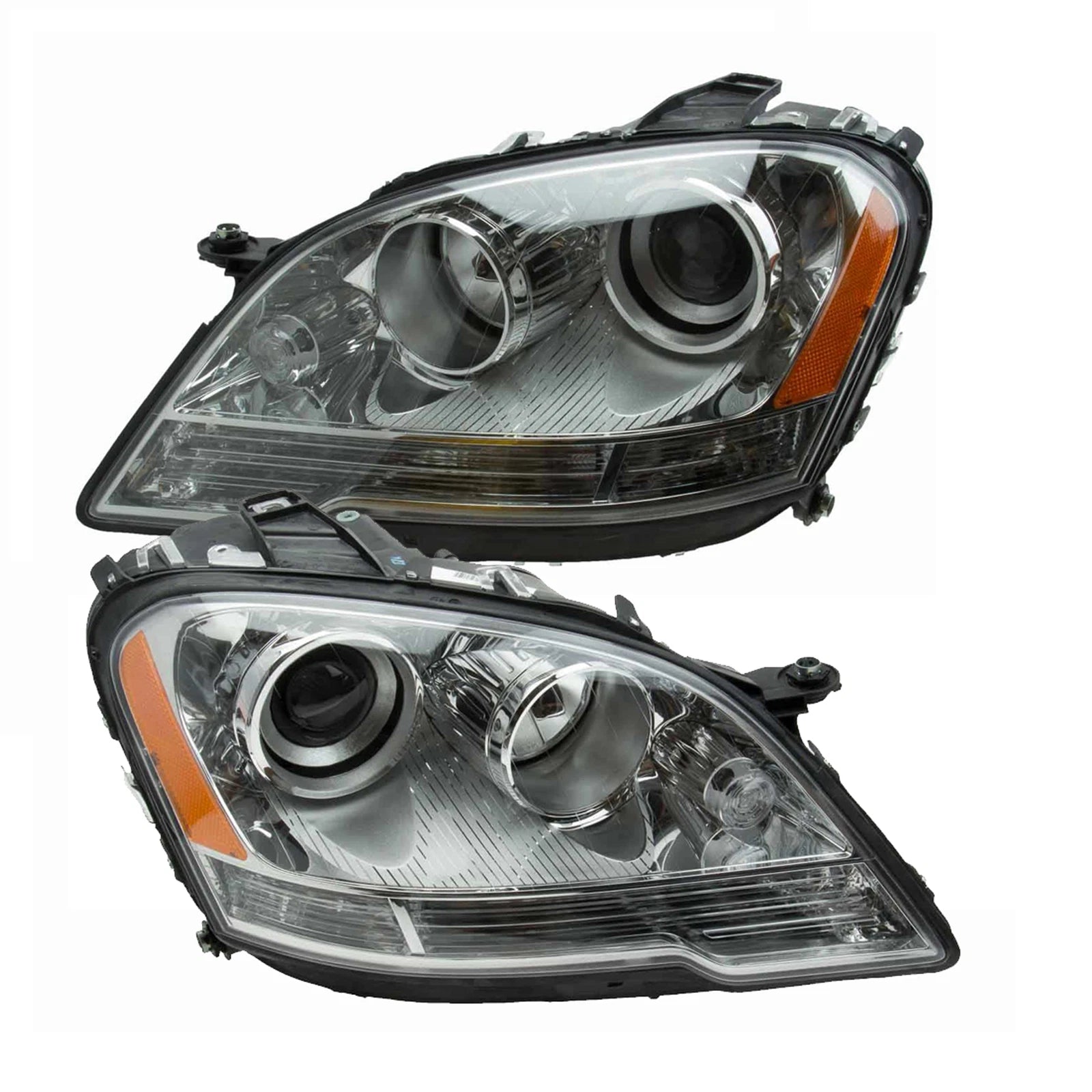 Set of 2 Hella Halogen Headlight Assembly for Mercedes W164 (2006–2011)