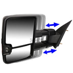 Towing Mirror Set for Silverado/Sierra (1999–2006) - Black, LED Light