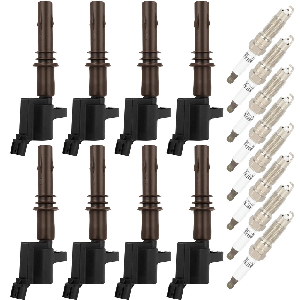 Set of 8 Ignition Coil Spark Plugs for Ford Expedition F-150 F-250