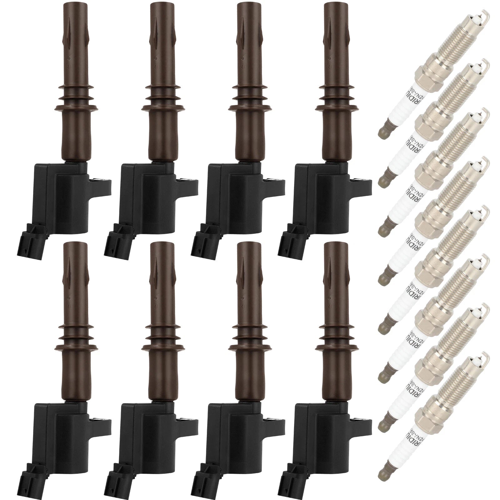 Set of 8 Ignition Coil Spark Plugs for Ford Expedition F-150 F-250