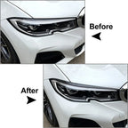 Carbon Fiber Headlight Eyebrow Eyelid Covers for BMW 3 Series (2019-2021)