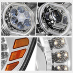 Dual Halo Rings LED DRL Projector Headlights for Hino 338 268 258 (2006–2017)
