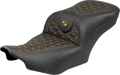 SADDLEMEN Roadsofa Seat for FLH/FLT (2023–2025) - Gold Stitch