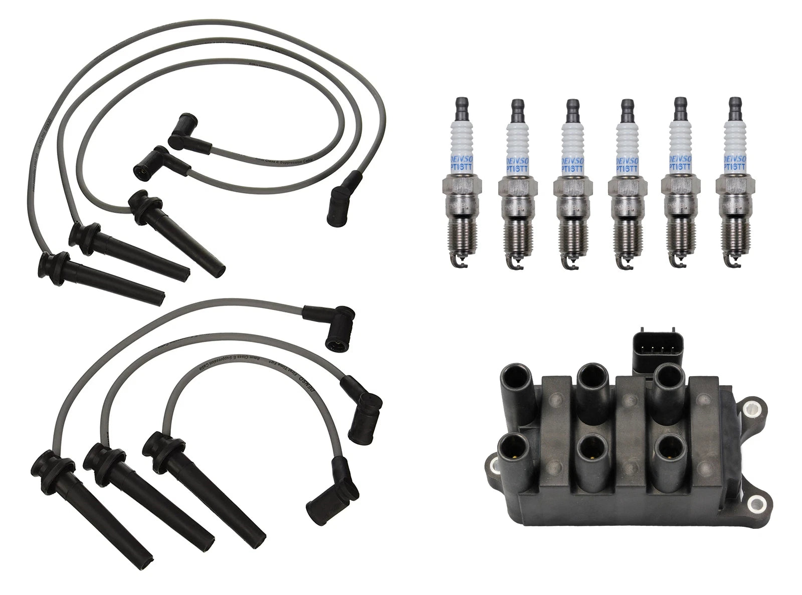 Denso Ignition Coil Wire Set 6 for Mercury V6