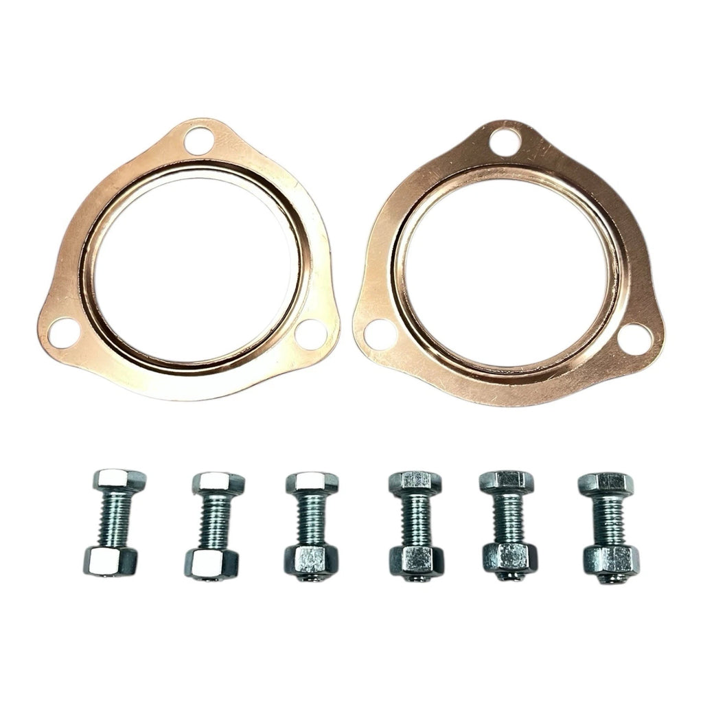 Reusable Copper Exhaust Collector Gasket and Bolt Kit for 2.5 Inch (2000–2006)