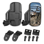 Rear View Mirrors Black Adjustable UTV for Polaris