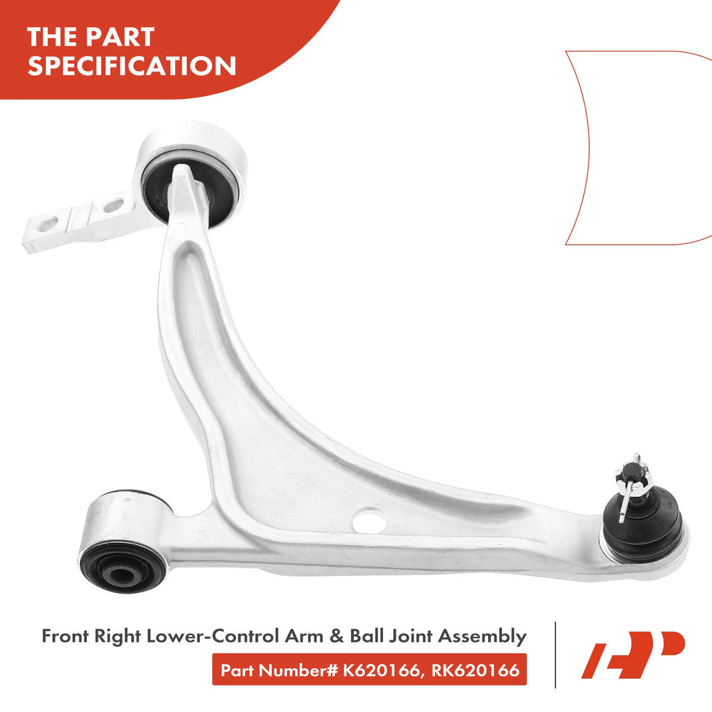 6X Front Control Arm Ball Joint Tie Rod End for Nissan Altima (2002–2004)