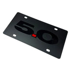 License Plate Cover Premium Black for Chevrolet Camaro (2010–2024)