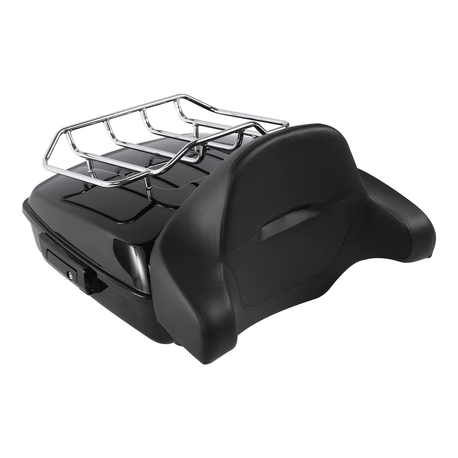 Chopped Trunk Backrest Rack Mount for Harley Fat Boy FLSTF (2008–2017)
