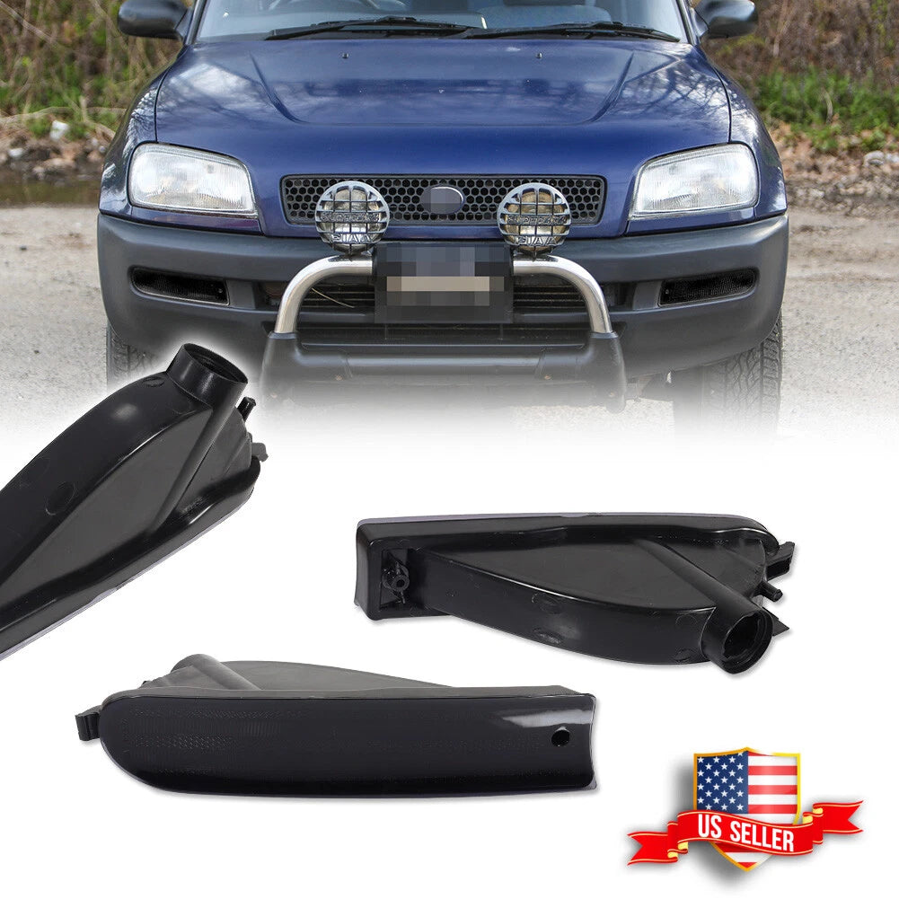 Set of 2 Front Bumper Turn Signal Lights for Toyota Rav4 (1996–1997) Smoked Lens