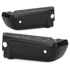Rear Bumper Ends for Ford F-250 SD (2008–2016) w/ Sensor Holes, Black