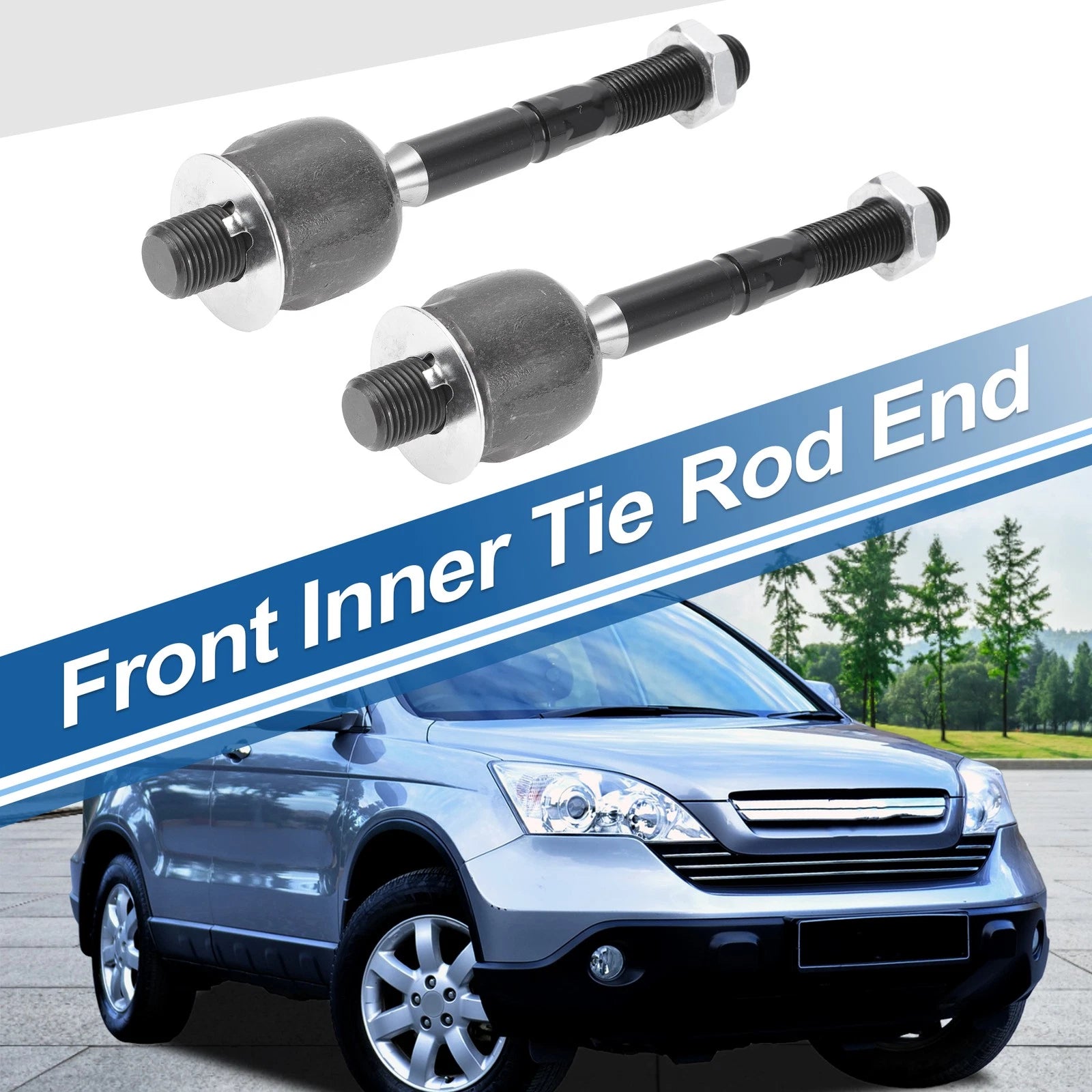 2X Front Inner Tie Rod End Links for Honda Accord, Acura CL TL (No.EV415)