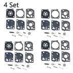 Set of 4 Carburetor Repair Rebuild Kits for Zama RB-52 C1Q-P22 C1Q-P24 C1Q-P18