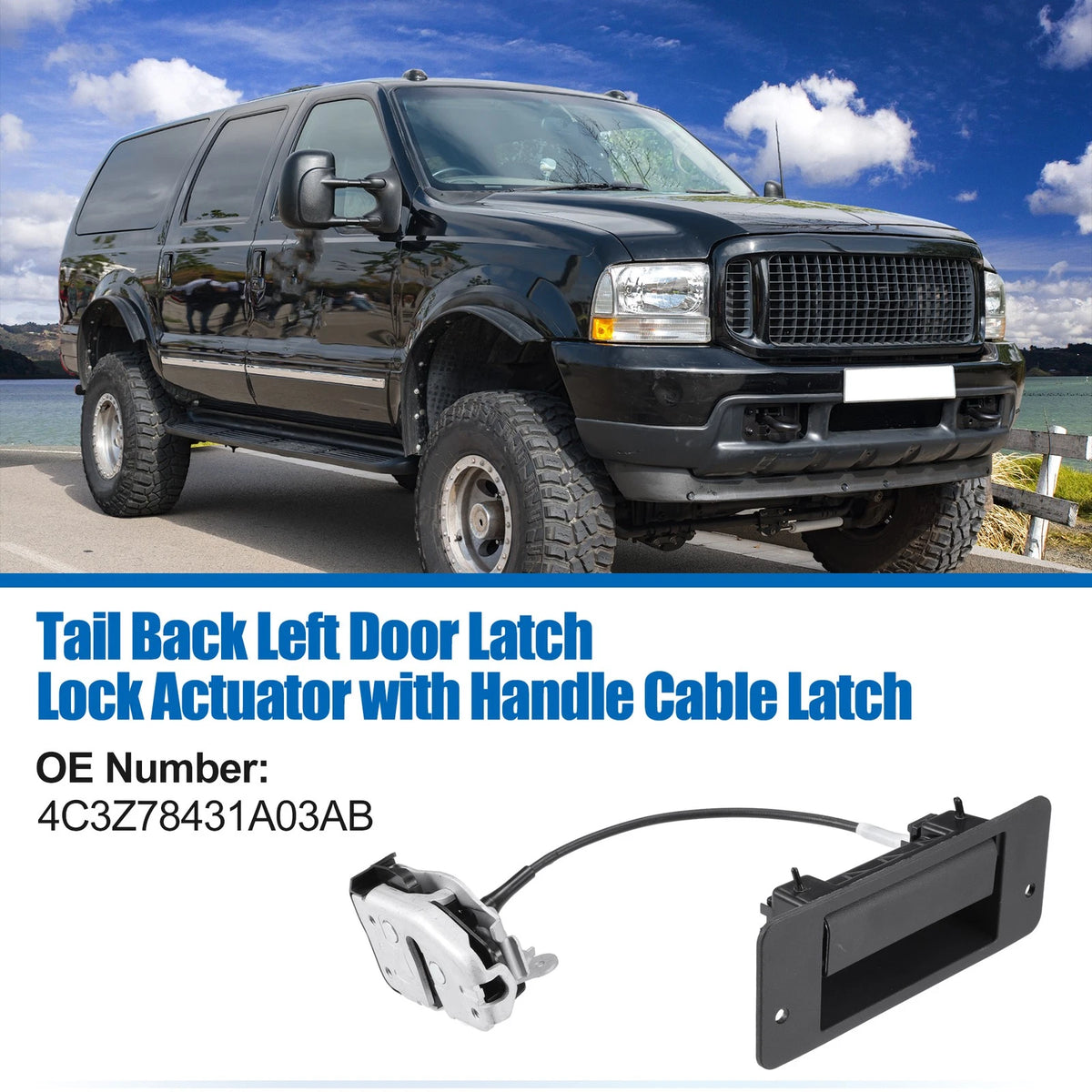 Tailgate Lock Actuator with Handle for Ford Excursion (2000–2005)